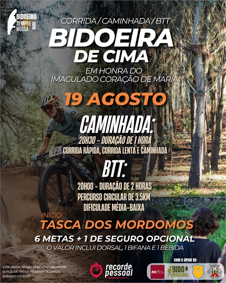Passeio BTT, Corrida e Caminhada em honra do Imaculado Coração de Maria — event image